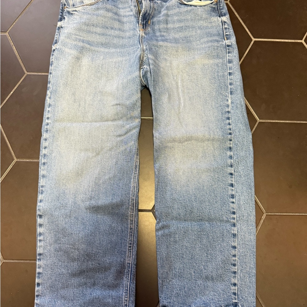 Old Navy Blue Relaxed Fit Jeans with Vintage Fade